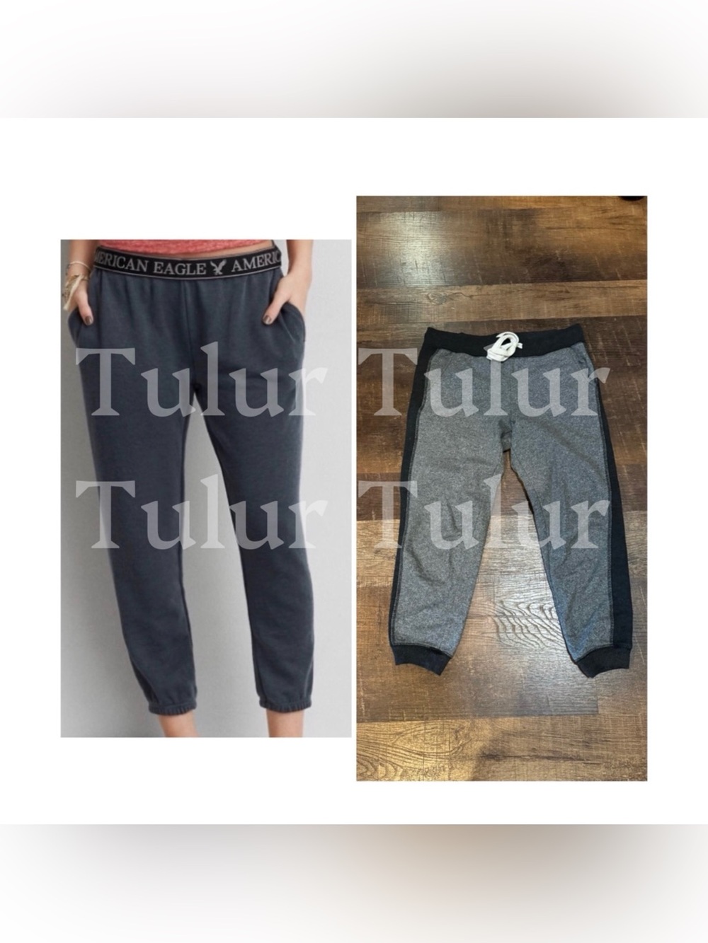 AE Vintage Y2K 2000’s Gray Cropped Capris Sweatpants S